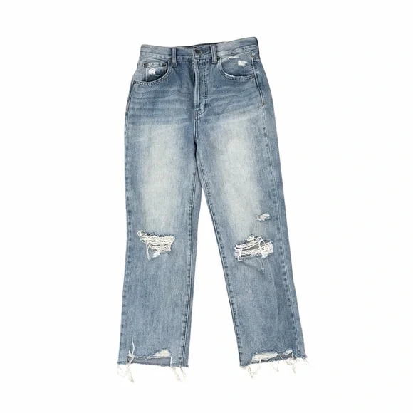 PISTOLA Jeans Cassie Distressed High-Rise Wide Leg 26 - Picture 2 of 7